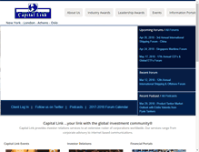 Tablet Screenshot of capitallink.com